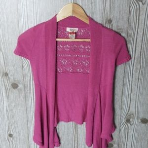 Pink short sleeve Cardigan Route 66 size med 7/8
